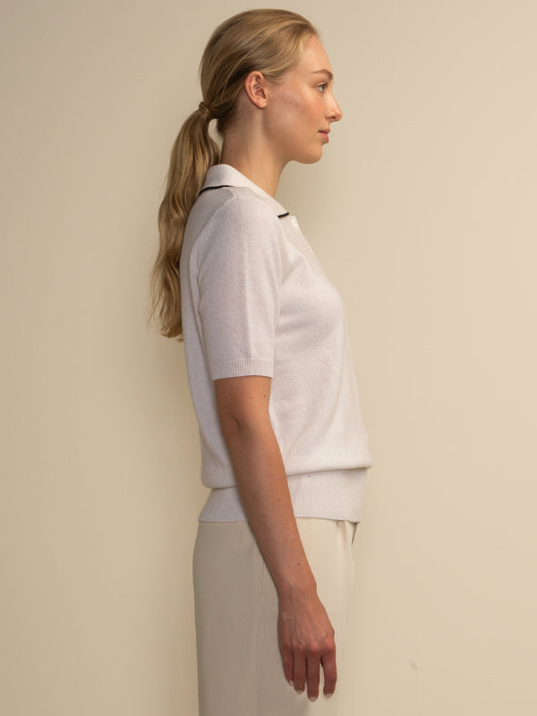 Polo Shortsleeve_Vintage White